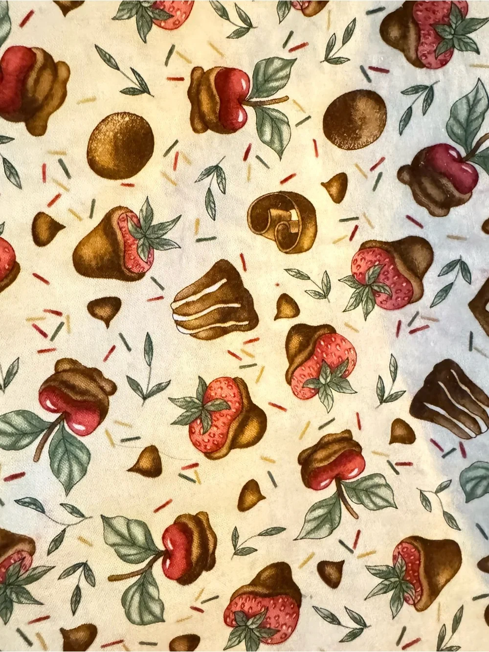 Set of 4 Table Placemats Handmade Dessert/Fall Print Kitchen Decor